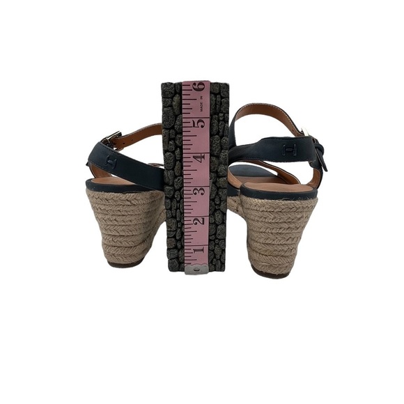 Tommy Hilfiger Blue TWGALLIE Espadrille Platform Wedge Sandals Size 9 Women’s - Picture 8 of 10